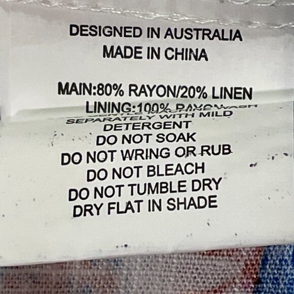 ANTHROPOLOGIE +Label of Love "Portofino" Maxi Sundress Floral White/Blue Women M - Picture 12 of 13